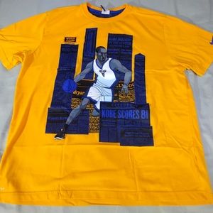 Kobe Bryant Nike Men's dri-fit Yellow Tee Size XXL Used